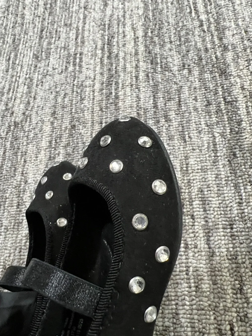 Cat & Jack - Girls' Black Embellished Mary Jane Shoes - Size 5